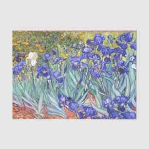 Papel De Seda Vincent Van Gogh Irises Floral Vintage Fine Art