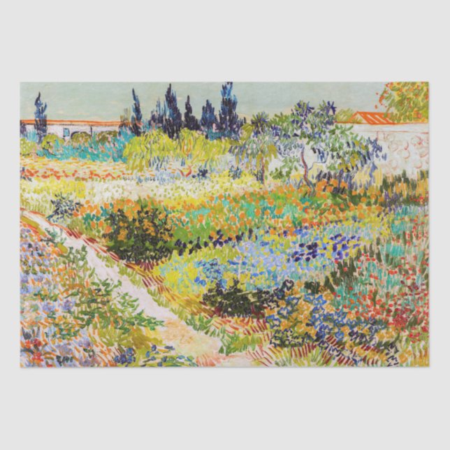 Papel De Seda Vincent van Gogh - Jardim de Arles (Frente )