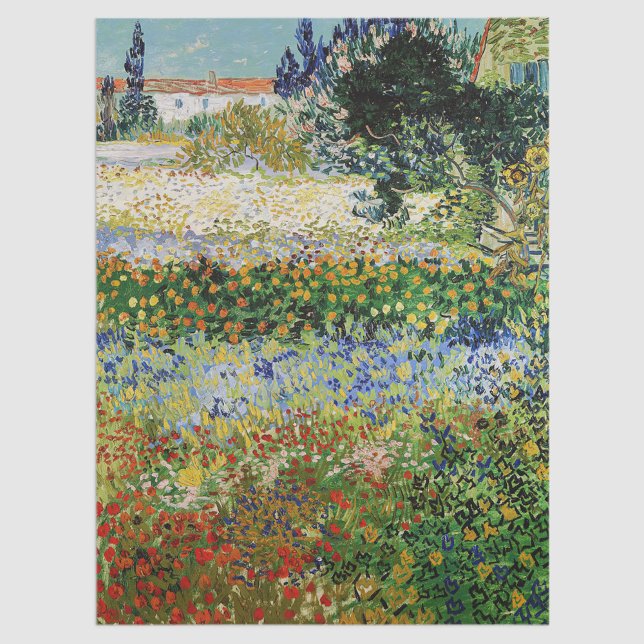 Papel De Seda Vincent van Gogh - Jardim de Flores (Criador carregado)