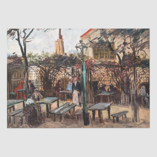 Papel De Seda Vincent Van Gogh - La Guinguette em Montmartre (Frente )