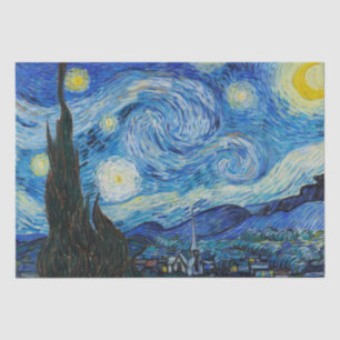 Papel De Seda Vincent Van Gogh Na Noite Estrelada