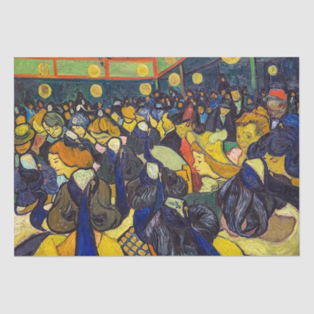 Papel De Seda Vincent van Gogh - O salão de baile em Arles (Frente )