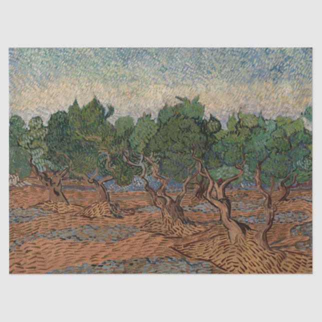 Papel De Seda Vincent van Gogh - Olive Grove (Frente )