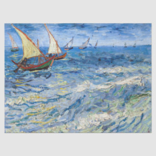 Papel De Seda Vincent van Gogh - Paisagem marinha perto de Saint