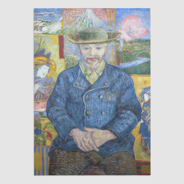 Papel De Seda Vincent van Gogh - Retrato de Pere Tanguy (Criador carregado)
