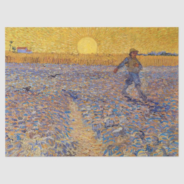 Papel De Seda Vincent van Gogh - Sower with Setting Sun (Frente )
