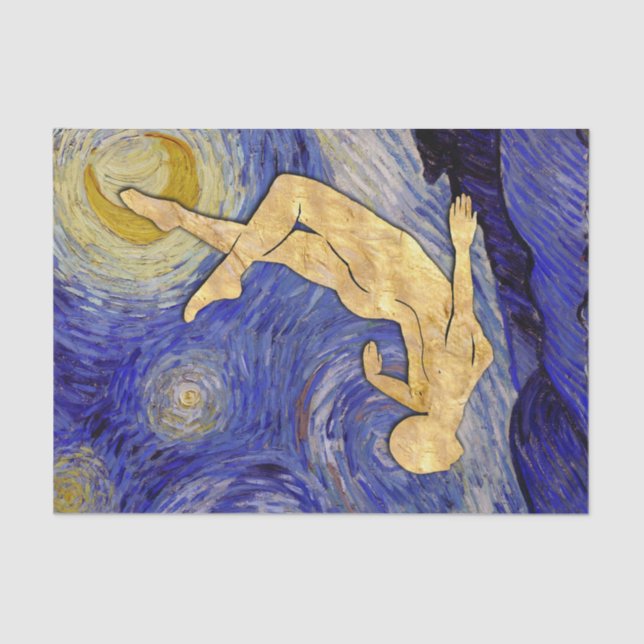 Papel De Seda Vincent Van Gogh Starry Night (Frente )