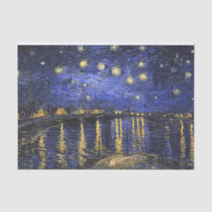 Papel De Seda Vincent Van Gogh Starry Night Sobre O Ródano