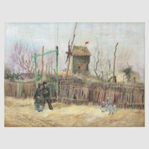 Papel De Seda Vincent van Gogh - Street Scene em Montmartre