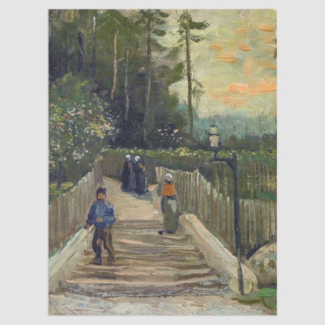 Papel De Seda Vincent van Gogh - Traçado em Montmartre (Criador carregado)