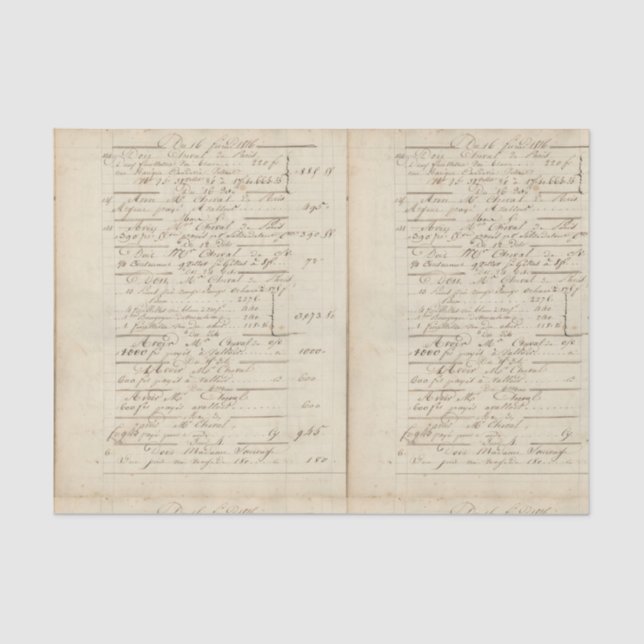 Papel De Seda Vinho francês n.o 01 (Frente )