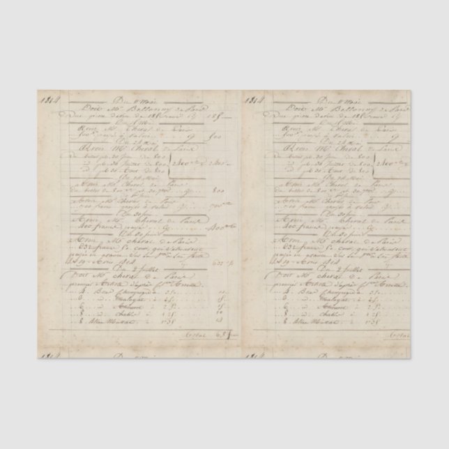 Papel De Seda Vinho francês n.o 02 (Frente )