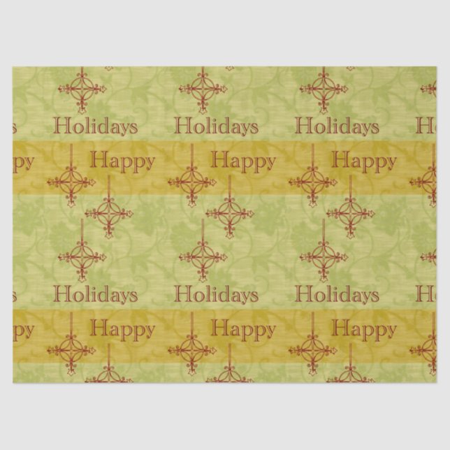 Papel De Seda Vintage 70's Style Christmas (Frente )
