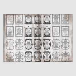 Papel De Seda Vintage Aged: Versos da Bíblia Inspiradora: Texto