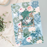 Papel De Seda Vintage Alice No País Das Maravilhas Desliga Rosas<br><div class="desc">Alice foi muito bem projetada no papel de tecidos temáticos da Decoupage do País das Maravilhas. Design apresenta os seus próprios florais e trabalho de arte. Restauramos meticulosamente a icônica Alice sentada em uma ilustração de uma cadeira de safena verde desenhando-as manualmente e trazendo-as à vida com belas toques de...</div>