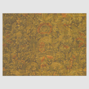 Papel De Seda Vintage Allover - Padrão Floral Embossed