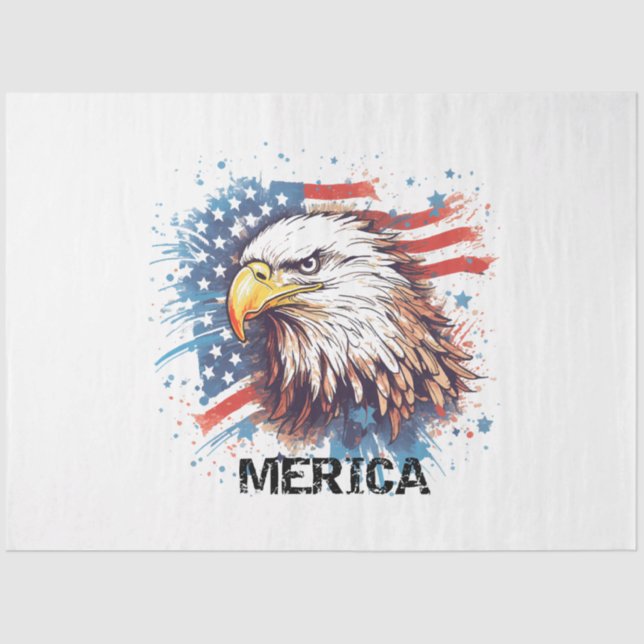 Papel De Seda Vintage American Eagle (Frente )