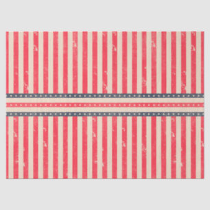 Papel De Seda Vintage American Flag Tissue Paper - EUA