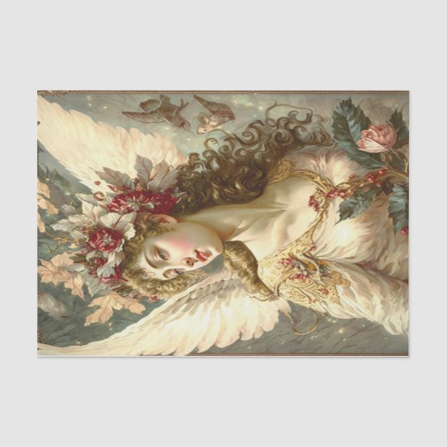 Papel De Seda Vintage Angel (Frente )
