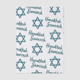 Papel De Seda Vintage angustiou Hanukkah Sameach
