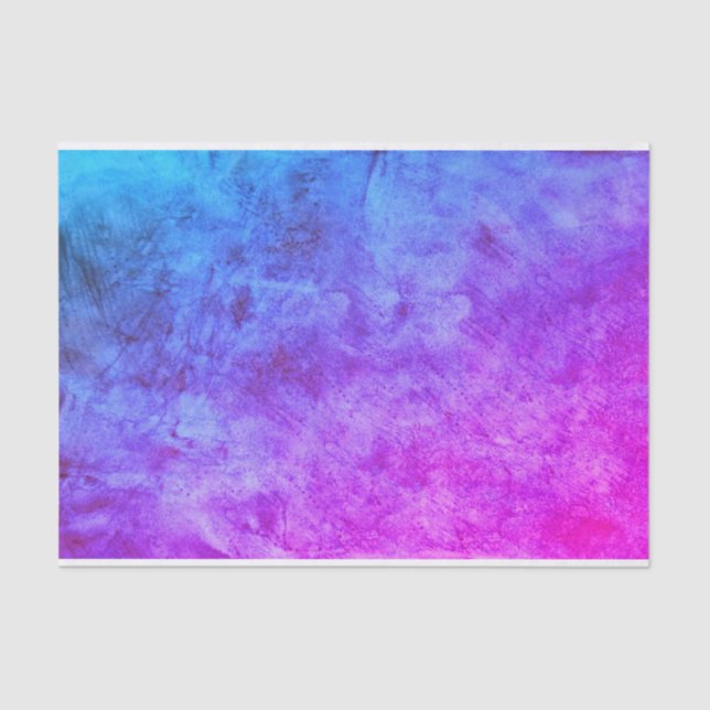 Papel De Seda Vintage - Antiguidade texturizada - Decoupage Azul (Frente )