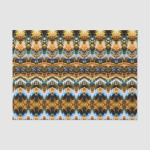Papel De Seda Vintage Antique Blue Brown Patterline Decoupage