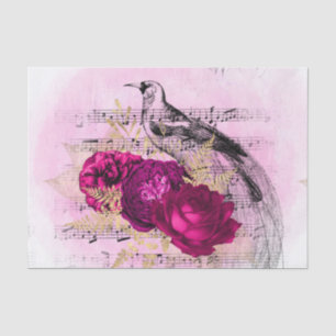 Papel De Seda Vintage Antique Floral