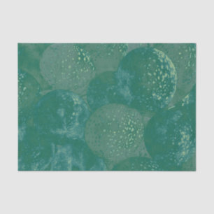 Papel De Seda Vintage Antique Textura Antiga Balões Verdes Desi