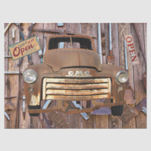 Papel De Seda Vintage Antique Truck Vintage