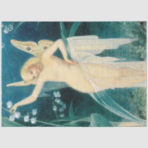 Papel De Seda Vintage Antiqueícas Fadas Fadas Fairies Desligam