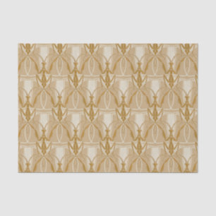 Papel De Seda Vintage Art Nouveau Rezando Padrão Mantis