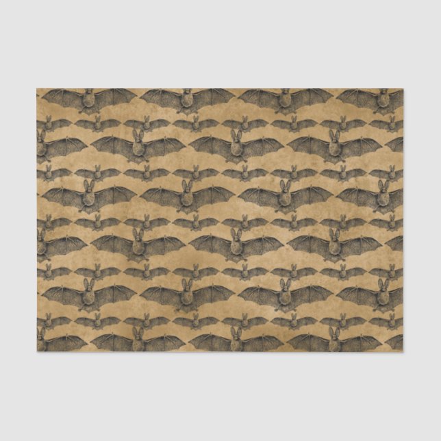 Papel De Seda Vintage Bats (Frente )