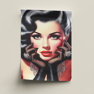 Papel De Seda Vintage BeauBonito Retrato De Rapariga