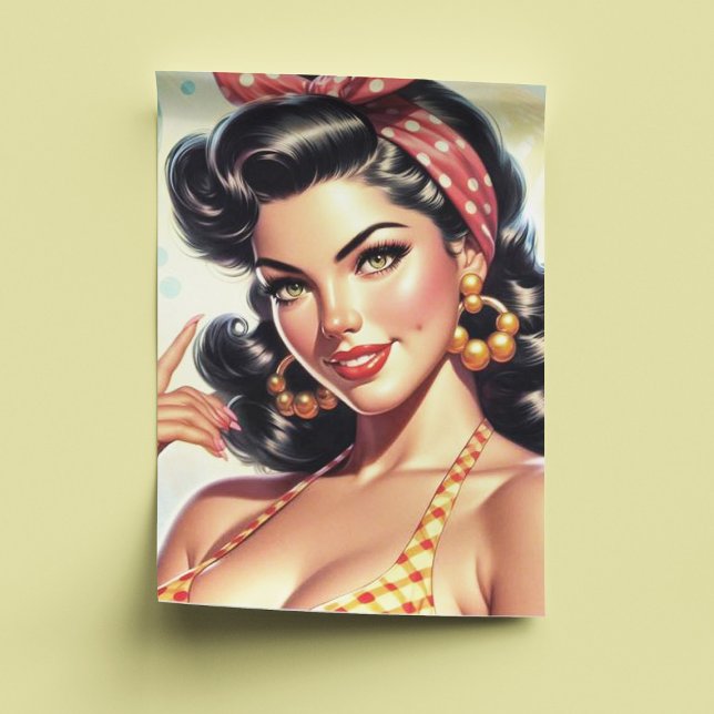 Papel De Seda Vintage Beauty Girl (Criador carregado)