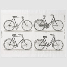 Papel De Seda Vintage Bicicletas Bikes Decoupage Ephemera