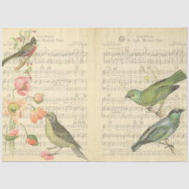 Papel De Seda Vintage Bird Series Design 5