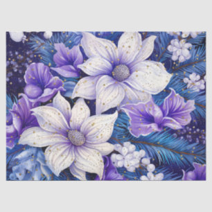 Papel De Seda Vintage Blue Floral Decoupage