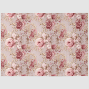 Papel De Seda Vintage Blush Peony Flor Decoupage