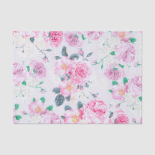 Papel De Seda Vintage blush rosa rosa rosa rosa rosa damasco flo