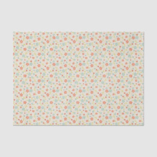 Papel De Seda Vintage bonito do primavera floral