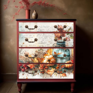 Papel De Seda Vintage Botanicals & Memórias Inkwell Decoupage