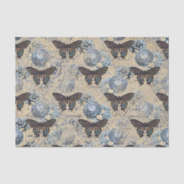 Papel De Seda Vintage Butterflies Floral