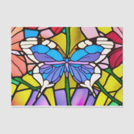 Papel De Seda Vintage Butterfly - Decoupage de Vidro Contido