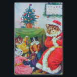 Papel De Seda Vintage Cat Christmas, Louis Wain<br><div class="desc">Louis Wain (5 de agosto de 1860 - 4 de julho de 1939) era um artista inglês conhecido pelos seus desenhos, que apresentava sistematicamente gatos e gatinhos de olhos grandes antropomorfados. Em seus últimos anos pode ter sofrido de esquizofrenia (embora essa afirmação seja disputada), que, segundo alguns psiquiatras, se vê...</div>