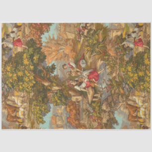 Papel De Seda Vintage - Cena de Pastoral Russo