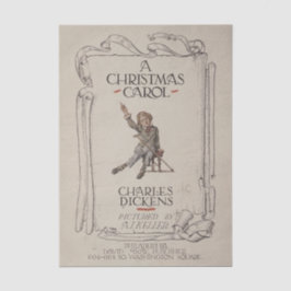 Papel De Seda Vintage Charles Dickens A Christmas Carol Tissue