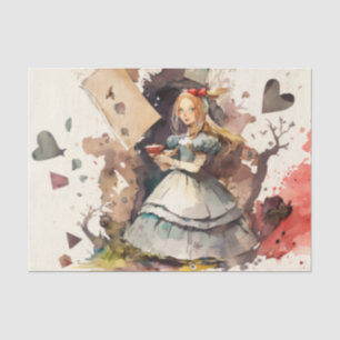 Papel De Seda Vintage Chic Alice no País das Maravilhas