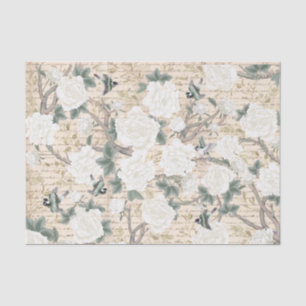 Papel De Seda Vintage Chinoiserie - Desligamento de Escrita Manu