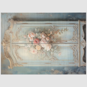 Papel De Seda Vintage chique wardrobe floral verde pastel