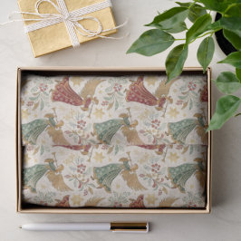 Papel De Seda Vintage Christmas Angels